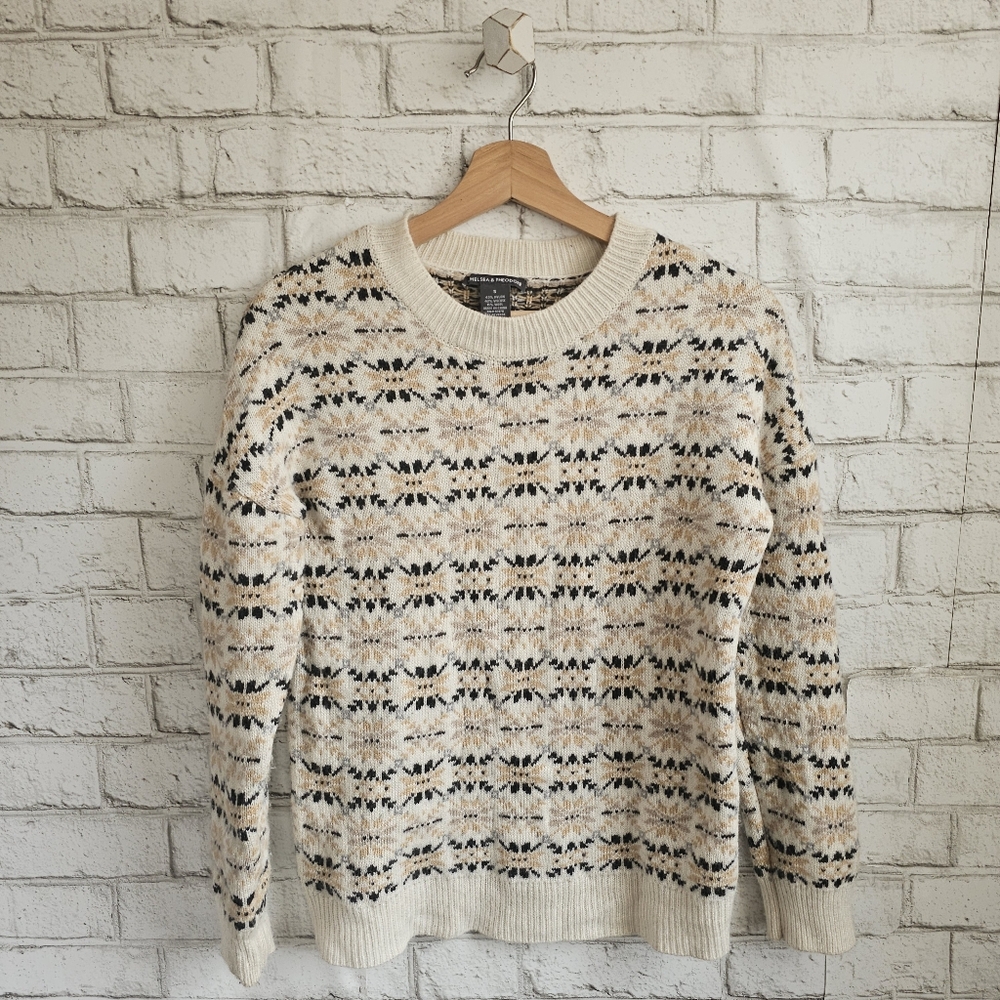 ☆ CHELSEA & THEODORE Soft Fairisle Sweater, S ☆